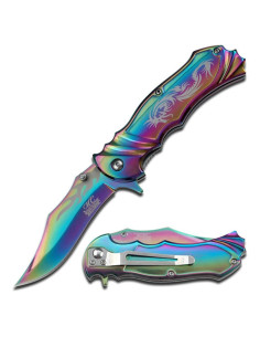 Cuchillo Plegable MASTER USA MC-A003RB Arcoíris 11.43 cm