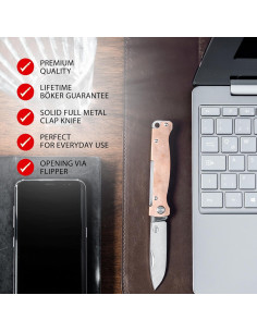 Cuchillo de Bolsillo BKER PLUS Atlas - EDC Plegable de Cobre 2