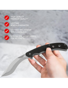 Cuchillo Kukri Pocket Boker Magnum 11.75 cm Acero Inoxidable 2