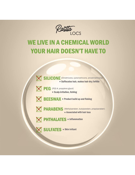 Gel de Fijación Humectante Rastta 226.8 g para Dreadlocks