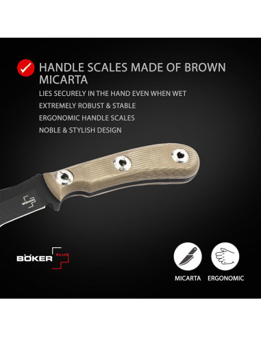 Cuchillo EDC BKER PLUS Micro Tracker 2.0 - Hoja 9 cm - Funda Kydex