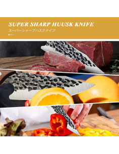 Cuchillo Huusk Vikingo Forjado a Mano 17.5 cm para Carne 2