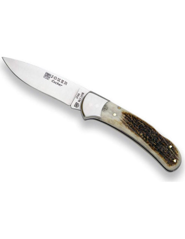 Cuchillo Plegable Joker Cocker NC47, Cuerno de Ciervo, 9 cm