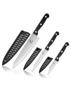 Set de Cuchillos de Cocina Cokuma 3 Piezas Acero Inoxidable