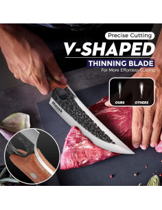 Cuchillo Huusk Japonés Forjado 18 cm Acero Alto Carbono 2