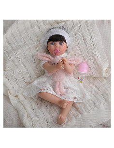 Muñeca Reborn Kdudgso Lucy 22" Realista con Kit de Alimentación