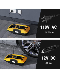 Compresor de Aire Portátil CARSUN T2221-Y 110V/12V Doble Alimentación 2