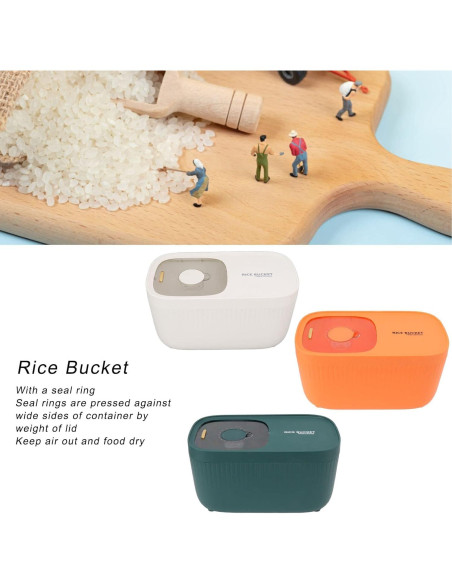 Dispensador de Arroz Rendon Blanco, Cubo Hermético 1.51 kg