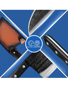 Cuchillo de Chef XYJ 15.24 cm Acero Alto Carbono con Funda 2