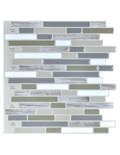 Azulejo Autoadhesivo Art3d para Cocina y Baño 30x30cm Multicolor