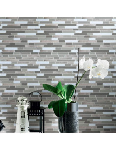 Azulejo Autoadhesivo Art3d para Cocina y Baño 30x30cm Multicolor 2