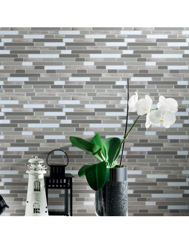 Azulejo Autoadhesivo Art3d para Cocina y Baño 30x30cm Multicolor