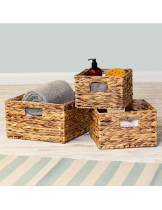 Cestas de Almacenamiento de Mimbre Honey-Can-Do, 3 Piezas 2