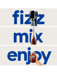 Fabricador de Agua Espumosa SodaStream Art Negro + 3 Botellas CO2 2