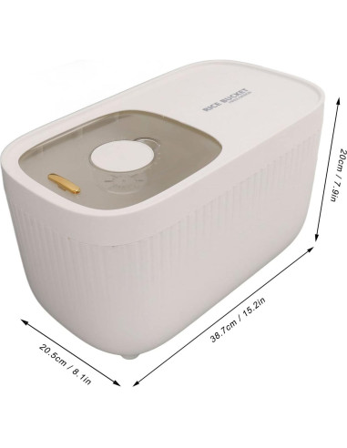 Dispensador de Arroz Rendon Blanco, Cubo Hermético 1.51 kg