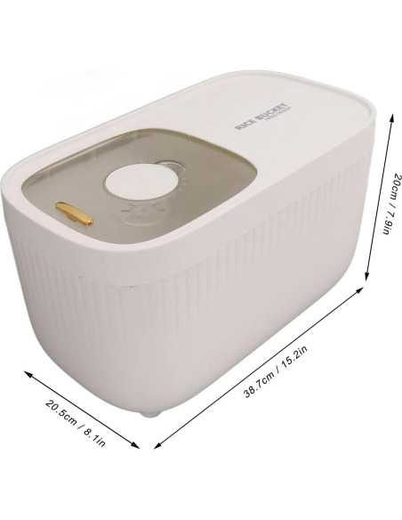 Dispensador de Arroz Rendon Blanco, Cubo Hermético 1.51 kg