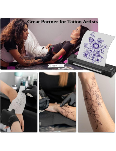 Impresora de Plantillas de Tatuajes Inalámbrica Sacnahe P19
