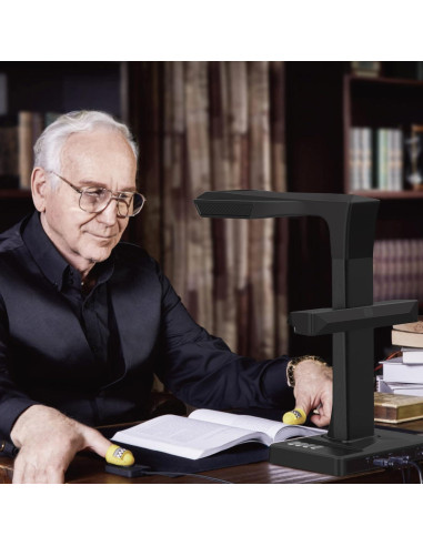 Escáner de Documentos A3 CZUR ET18 Pro, 18MP, OCR 186 Idiomas