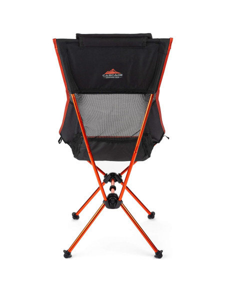 Silla de Campamento Ultraligera Cascade Mountain Tech Negra Silla de Campamento Ultraligera Cascade Mountain Tech Negra