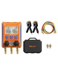 Manómetro Digital Elitech LMG-10Plus Doble Válvula HVAC
