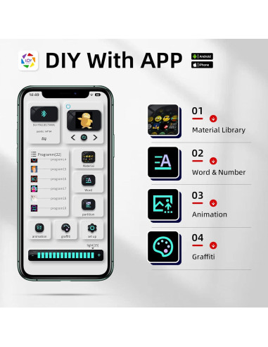 Mochila LED Gelrova 17" con Control APP, 21L, Unisex