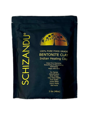 Arcilla Bentonita Sanadora Schizandu 1.36 Kg Vegana Detox