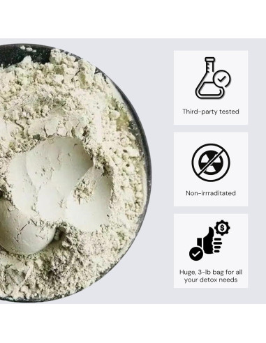 Arcilla Bentonita Sanadora Schizandu 1.36 Kg Vegana Detox