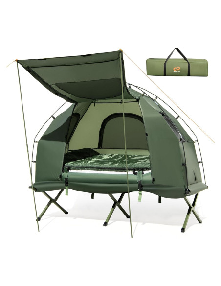 Cama de Camping Plegable Goplus 5-en-1 con Tienda y Saco