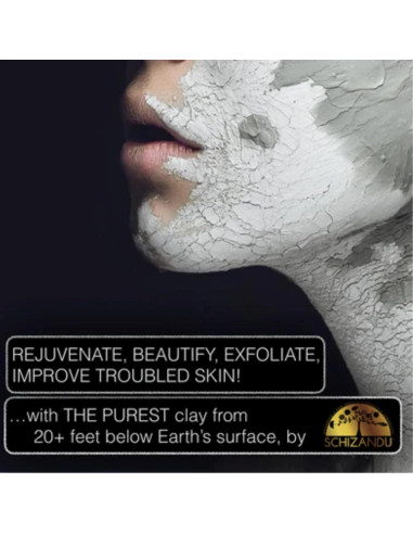 Arcilla Bentonita Sanadora Schizandu 1.36 Kg Vegana Detox