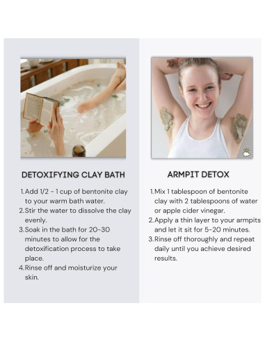 Arcilla Bentonita Sanadora Schizandu 1.36 Kg Vegana Detox