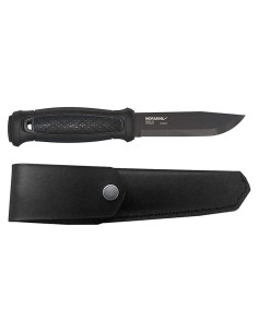 Cuchillo de hoja fija Morakniv Garberg 109 mm con funda de cuero
