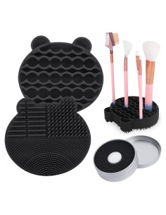 Alfombrilla Limpiadora de Brochas Harvest Silicona Negra