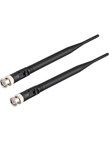 Receptor de Micrófono Inalámbrico Bingfu Antena BNC 215mm (Paquete de 2)