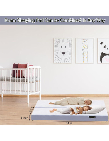 Colchón de Camping Dotpilgo Espuma Viscoelástica 160x66 cm