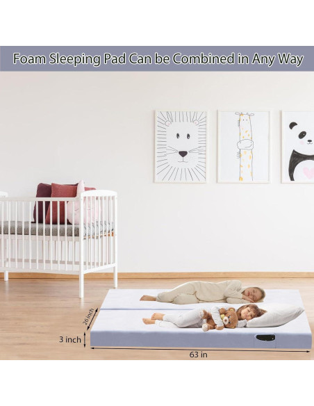 Colchón de Camping Dotpilgo Espuma Viscoelástica 160x66 cm