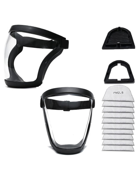 Escudo Facial Completo Fracavi Reutilizable Anti-Niebla 2 Pack