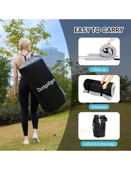 Colchón de Camping Dotpilgo Espuma Viscoelástica 160x66 cm