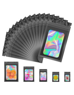 100 Bolsas Mylar Reutilizables Jetmore 6.1x9.9cm a Prueba de Olores