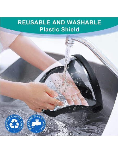 Escudo Facial Completo Fracavi Reutilizable Anti-Niebla 2 Pack