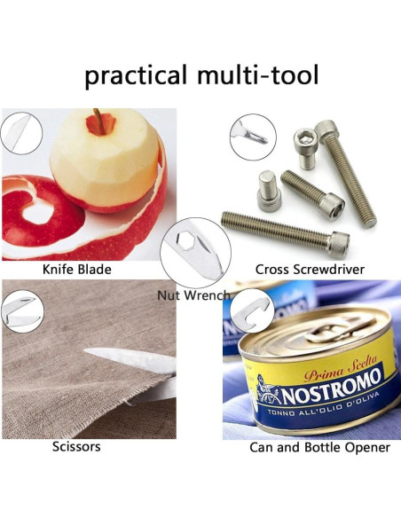 Linterna LED Multi Herramienta Ploarnovo 5 en 1 para Emergencias