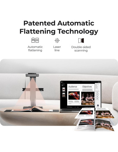 Escáner de Documentos CZUR ET16 Plus, 16MP, A3, OCR 186 Idiomas