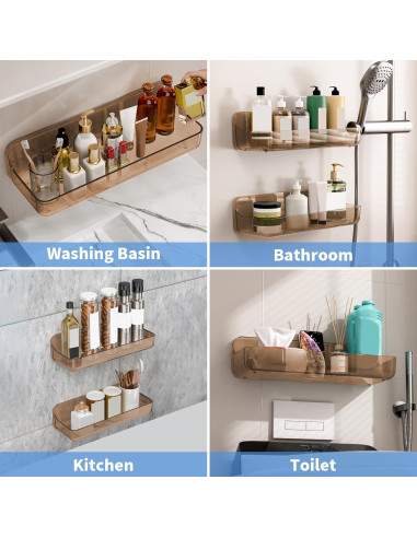 Caddy de Ducha Autoadhesivo Diesisa 2 Piezas Acrílico 6.8 kg