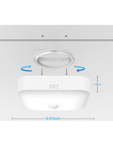 Luz de Techo Inalámbrica con Sensor de Movimiento WhitePoplar 500LM