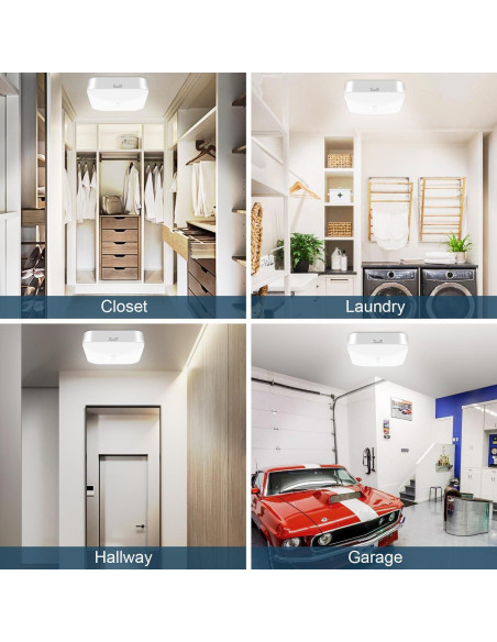Luz de Techo Inalámbrica con Sensor de Movimiento WhitePoplar 500LM