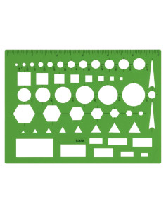 Plantilla de Dibujo Geométrico Westcott T-816, 11.43x15.24cm