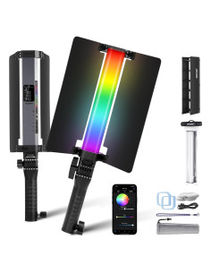 Tubo de Luz LED NEEWER RGB1 Portátil con Barndoor y Control APP