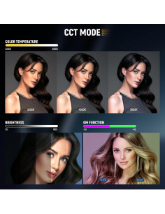 Tubo de Luz LED NEEWER RGB1 Portátil con Barndoor y Control APP 2