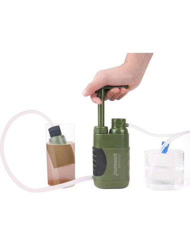 Filtro de Agua Purewell YGL-123 Portátil 4 Etapas Camping