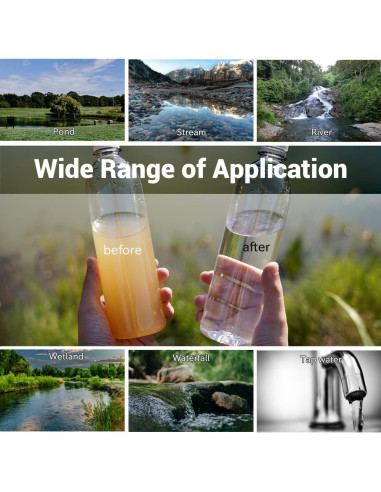 Filtro de Agua Portátil NatureNova Mini 51.8g para Emergencias