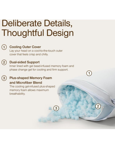 Almohada Ajustable Cool+ Coop Home Goods para Niños 33x48 cm